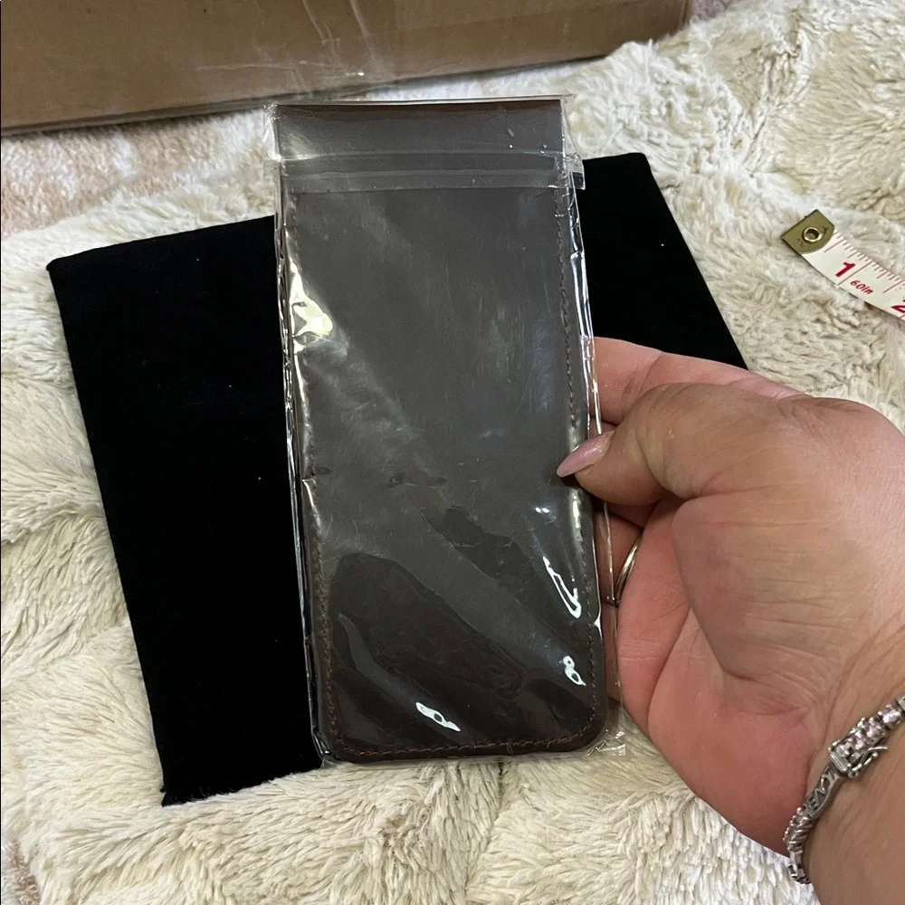 Sophisticated Dark Brown Pencil Case